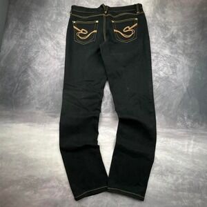 Womens Classic Southpole Jeans‎ Stylish Comfort Y2K Vintage Black Denim Hip Hop